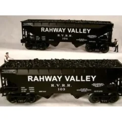 RMT 96227 O 2-Bay Hopper Rahway Valley/2pk - Model Train Junction: Quality Parts and Art Supplies
