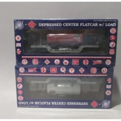 RMT 965193 O Bethlehem Steel/Sparrows Point Depressed Center Flatcar (Pack of 2) - Model Train Junction: Quality Parts and Art Supplies