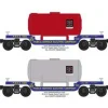 RMT 96508 O Dep.Ctr.Flat Car Public Service of NJ/2pk - Model Train Junction: Quality Parts and Art Supplies