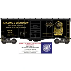 RMT 964122 O Reading & Northern Black Boxcar #2102 - Model Train Junction: Quality Parts and Art Supplies