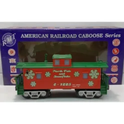 RMT CAB501 Christmas Lighted Caboose w/ Marker Lights & Figure - Model Train Junction: Quality Parts and Art Supplies