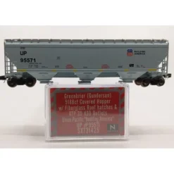 Scale Trains SXT31425 N Union Pacific Gunderson 5188 Covered Hopper Car #95571 LN/Box - Model Train Junction: Quality Parts and Art Supplies