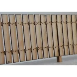 The Model Railroad General Store SF-1000 O Scale Instant 5 Foot Stockade Fence - Model Train Junction: Quality Parts and Art Supplies