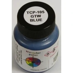 Tru-Color Paint, TCP-105, Airbrush Ready, Grand Trunk Western Blue, 1 oz - Model Train Junction: Quality Parts and Art Supplies