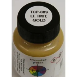 Tru-Color Paint, TCP-089, Airbrush Ready, Light Imitation Gold, 1 oz - Model Train Junction: Quality Parts and Art Supplies
