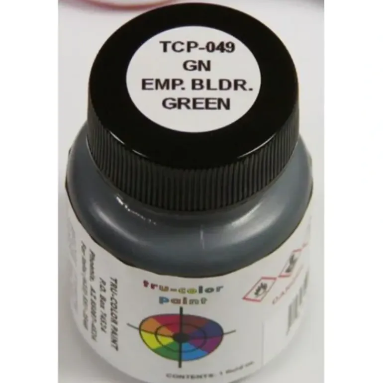 Tru-Color Paint, TCP-049, Airbrush Ready, Great Northern Empire Builder Green, 1 oz - Model Train Junction: Quality Parts and Art Supplies