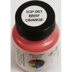 Tru-Color Paint, TCP-061, Airbrush Ready, BNSF Orange, 1 oz - Model Train Junction: Quality Parts and Art Supplies