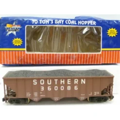 USA Trains 14021 G Southern 70-Ton 3-Bay Coal Hopper with Coal Load #360086 - Model Train Junction: Quality Parts and Art Supplies