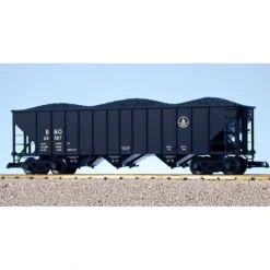 USA Trains R14023 G B&O 70-Ton 3-Bay Coal Hopper with Coal Load #64387 - Model Train Junction: Quality Parts and Art Supplies