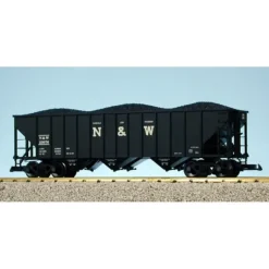 USA Trains R14016 G N& W 70-Ton 3-Bay Coal Hopper with Coal Load - Metal Wheels - Model Train Junction: Quality Parts and Art Supplies