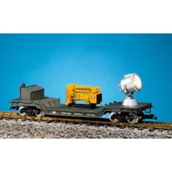 USA Trains R17327 G New York Central Depressed-Center Flat Car with Searchlight - Model Train Junction: Quality Parts and Art Supplies