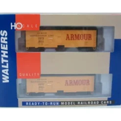 Walthers 932-22573 HO Armour 40' Meat Reefers (Set of 2) - Model Train Junction: Quality Parts and Art Supplies