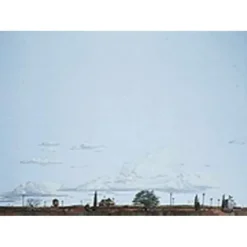 Walthers 949-710 HO Instant Horizons "Whistle Stop" Background Scene - Model Train Junction: Quality Parts and Art Supplies