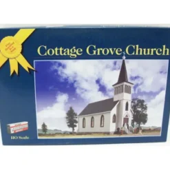 Walthers 933-3606 HO Scale Cottage Grove Church Gold Ribbon Series Building Kit - Model Train Junction: Quality Parts and Art Supplies