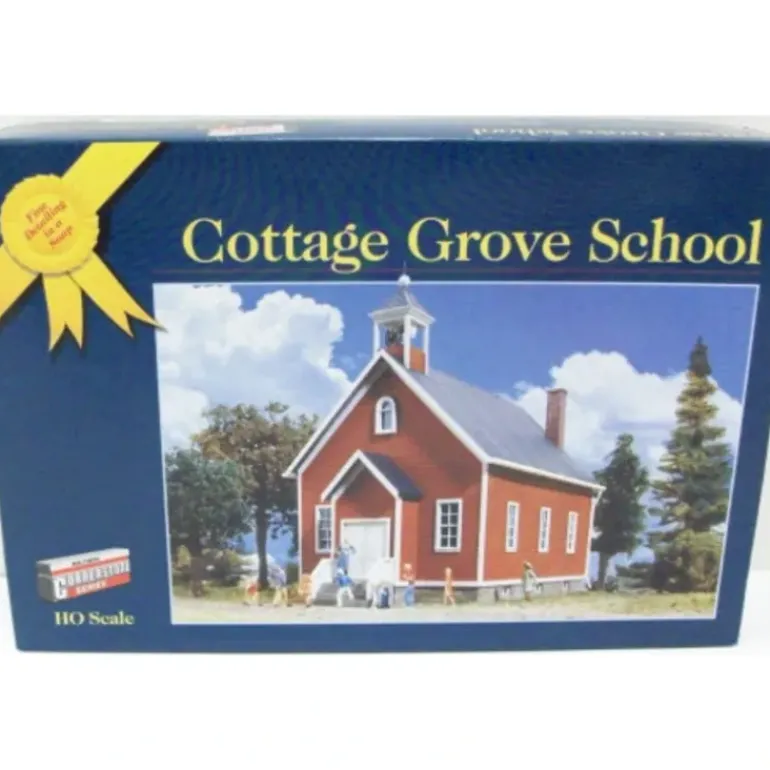 Walthers 933-3607 HO Scale Cottage Grove School Kit - Model Train Junction: Quality Parts and Art Supplies