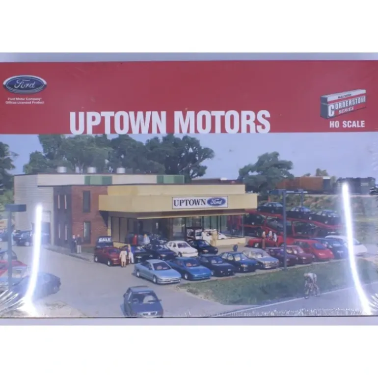 Walthers 933-3077 HO Scale Uptown Motors Building Kit - Model Train Junction: Quality Parts and Art Supplies