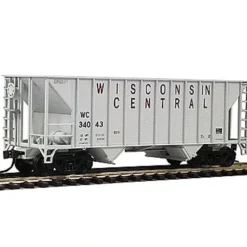 Walthers 932-7404 HO Scale Wisconsin Central Greenville 100 Ton Hopper #34043 LN/Box - Model Train Junction: Quality Parts and Art Supplies