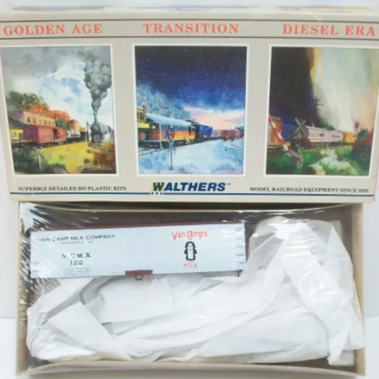 Walthers 932-2480 HO Van Camp's Wood Reefer Kit - Model Train Junction: Quality Parts and Art Supplies