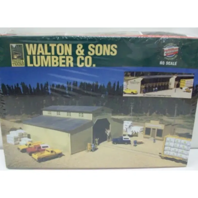 Walthers 933-3057 HO Walton and Sons Lumber Company Building Kit - Model Train Junction: Quality Parts and Art Supplies