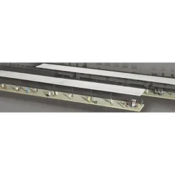 Walthers 933-3258 N Butterfly-Style Station Platform Shelter Cornerstone Kit - Model Train Junction: Quality Parts and Art Supplies