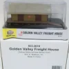 Walthers 933-2610 N Scale Golden Valley Freight House - Model Train Junction: Quality Parts and Art Supplies