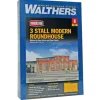 Walthers 933-3260 N 3-Stall Modern Roundhouse Building Kit - Model Train Junction: Quality Parts and Art Supplies