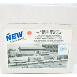 Walthers 932-53A 75' TOFC Flat Car Trailer Train Set - Model Train Junction: Quality Parts and Art Supplies