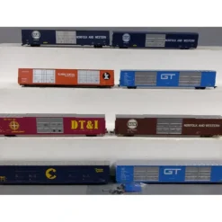 Walthers & Athearn HO Scale 86' Hi-Cube Boxcars: GTW, N&W, IC, DT&I, B&O [8] - Model Train Junction: Quality Parts and Art Supplies