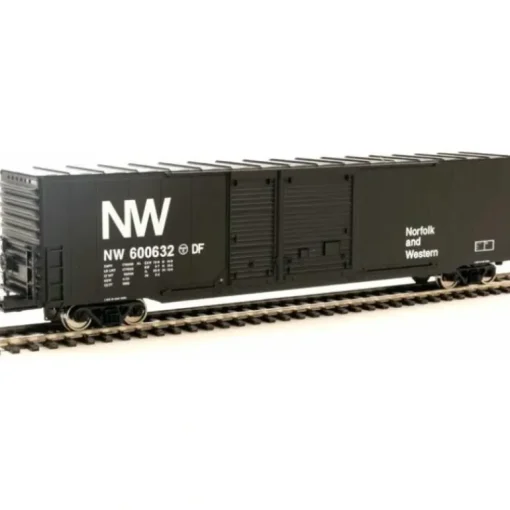 Walthers Mainline HO 910-3211 60' PS Double Door Auto Parts Box Car, Norfolk And Western #600636 - Model Train Junction: Quality Parts and Art Supplies