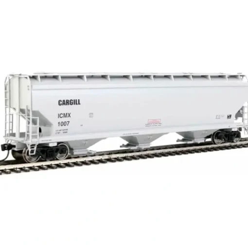 Walthers Mainline, HO Scale, 910-7726, 60' NSC 5150 3-Bay Covered Hopper, Covered Hopper, Cargill (ICMX), #1064 - Model Train Junction: Quality Parts and Art Supplies