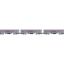 Williams 43501 Amtrak 60 Ft. Amfleet PH III Passenger Car 3-Pack - Model Train Junction: Quality Parts and Art Supplies