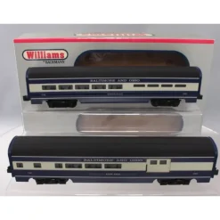Williams 43030 B&O 60 Ft. Streamline Passenger 2-Pack - Model Train Junction: Quality Parts and Art Supplies