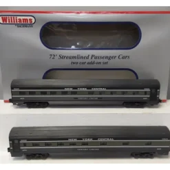 Williams 43108 New York Central 72 Ft. Streamliner 2-Car Add-On Set 6270/6273 - Model Train Junction: Quality Parts and Art Supplies