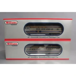 Williams 43001 O Baltimore & Ohio 60 Ft. Alunimun Streamliners Combine/Diner Set - Model Train Junction: Quality Parts and Art Supplies