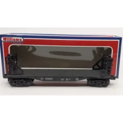 Williams 47506 O Gauge Illinois Central 40' Flat Car w/ Bulheads #910164 - Model Train Junction: Quality Parts and Art Supplies
