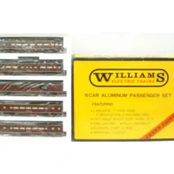 Williams 2800 O Gauge N&W Aluminum Powhatan Arrow Passenger Cars (Set of 5) NIB - Model Train Junction: Quality Parts and Art Supplies