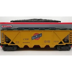 Williams 47613 O Scale Chicago & NorthWestern Quad Hopper #41980 - Model Train Junction: Quality Parts and Art Supplies