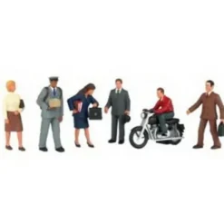 Williams 33151 O Townspeople with Motorcycle Figures (Set of 7) - Model Train Junction: Quality Parts and Art Supplies