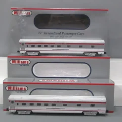 Williams 43110 Santa Fe 72' Streamline Passenger Cars (Set of 2) - Model Train Junction: Quality Parts and Art Supplies