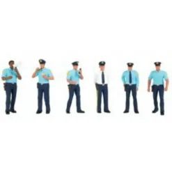 Williams 33154 Set of 6 Police Squad Figures - Model Train Junction: Quality Parts and Art Supplies