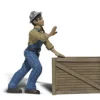 Woodland Scenics A2523 G Dock Worker with Crates Figures (Set of 2) - Model Train Junction: Quality Parts and Art Supplies