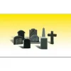 Woodland Scenics A2554 G Scenic Accents Assorted Tombstones (Set of 8) - Model Train Junction: Quality Parts and Art Supplies