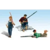 Woodland Scenics A2569 G Scenic Accents Fishing Buddies Figures (Set of 3) - Model Train Junction: Quality Parts and Art Supplies