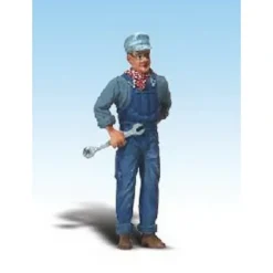 Woodland Scenics A2526 G Scenic Accents Mike the Mechanic Figure - Model Train Junction: Quality Parts and Art Supplies