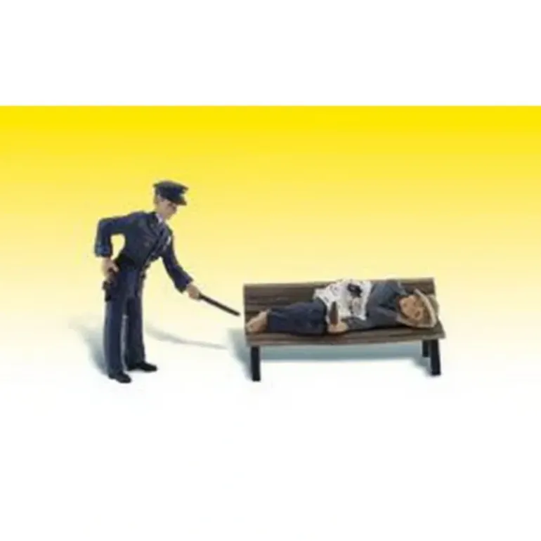 Woodland Scenics A2561 G Scenic Accents Law & Lawless People Figures (Set of 3) - Model Train Junction: Quality Parts and Art Supplies