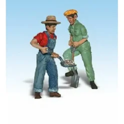 Woodland Scenics A2533 G Scenic Accents Doug & Phil Shoveler Figures (Set of 2) - Model Train Junction: Quality Parts and Art Supplies