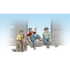 Woodland Scenics A2548 G Scenic Accents The Bumm Brother Figures (Set of 4) - Model Train Junction: Quality Parts and Art Supplies