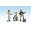 Woodland Scenics A2546 G Scenic Accents Pickin' and Grinnin' Figures (Set of 5) - Model Train Junction: Quality Parts and Art Supplies