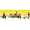 Woodland Scenics A1935 HO Backyard Birthday Party Figures (Set of 4) - Model Train Junction: Quality Parts and Art Supplies