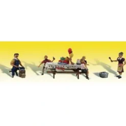Woodland Scenics A1935 HO Backyard Birthday Party Figures (Set of 4) - Model Train Junction: Quality Parts and Art Supplies